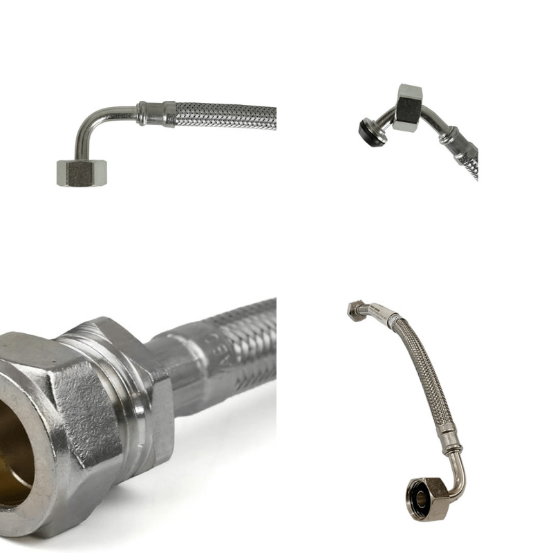Love Your Water™ Stainless Steel Flexi Hose Elbow